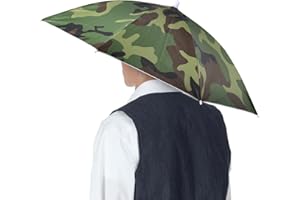 Botiniv Schirmmütze | Angelschirmmütze mit Gummiband,UV-Schutz-Regenschirm-Kappe, verstellbare Kopfbedeckung für, Golf, Camping, Gartenarbeit, Sonnenschutz im Freien