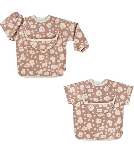 2 Pcs Bavoir Bébé Repas Tablier Peinture Enfant Imperméable Blouse