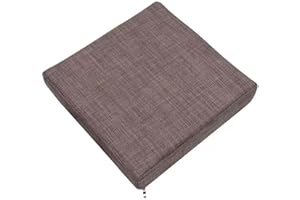 MSNCS Pack 1/2/4 Cojines para Sillas Jardin Cuadrado, 25/30/35/40cm,Cojines para Sillas De Taburete,Grueso De 5 Cm Cojines Sillas Antideslizante Extraíble,para Cocina,Comedor,Oficina(E,30x30x5CM 1pc)