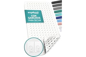Engelbach® Alfombra bañera Antideslizante 88x40cm - con 2 Ganchos para Secado rápido - Sin BPA, Resistente al Moho y Lavable a máquina - Alfombrilla Universal