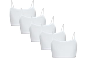 TupTam Sujetador para Niña Top Tirantes Estrechos Pack de 5