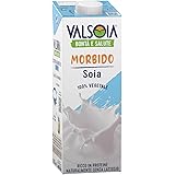 Valsoia - Bevanda Soia Gusto Morbido, Formato Tetra Brik da 1000 ml, Senza Lattosio e Glutine, Fonte di Proteine Vegetali, Id