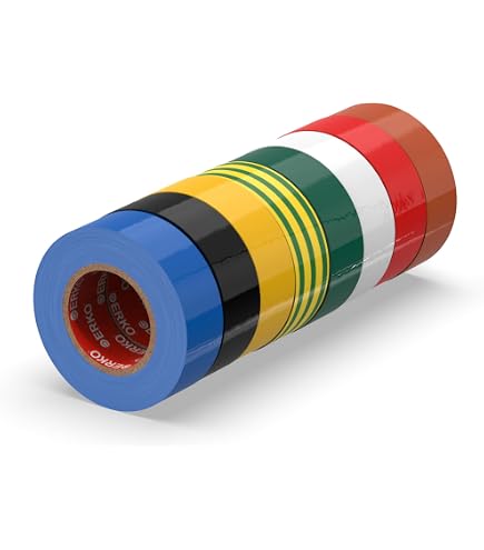 Nastro Nero SCAPA 25mm Nastro Isolante PVC SCAPA 2702 - 25m X 50mm, Nero, Confezione Da 48 Pezzi Nastri Adesivi Scapa - 9