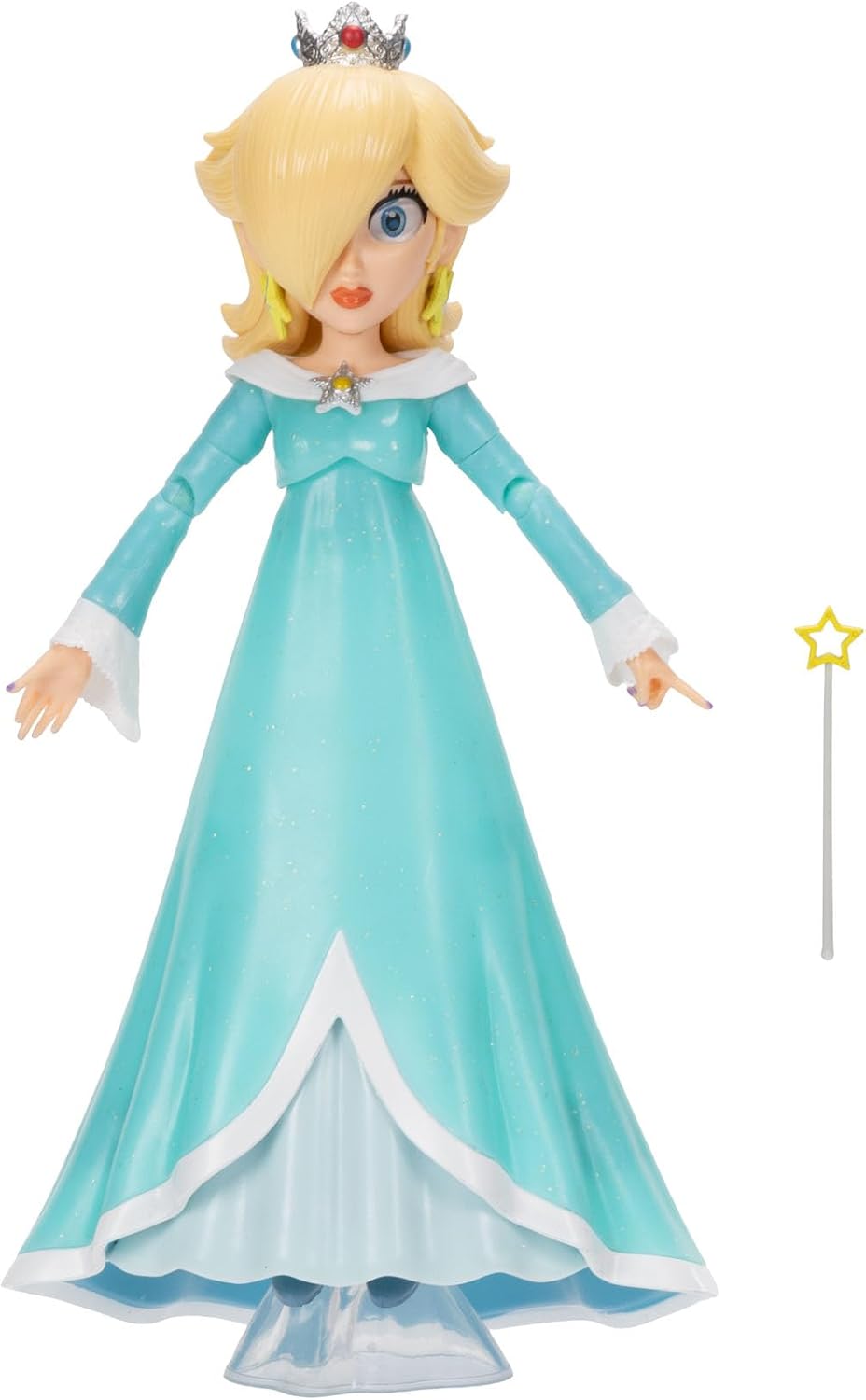 La película Super Mario Galaxy – Serie de Figuras de 13 cm – Figura de Rosalina con Accesorios Varita y Base