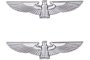 ZXRSJBL 2 PCS Kreative 3D-Autoaufkleber, Metall-Adler-Abzeichen, dekorative Aufkleber, personalisierte Auto Seite Logo für Auto, LKW, Motorrad