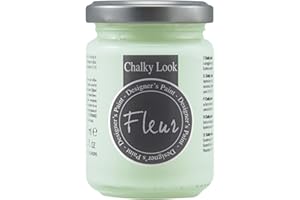 FLEUR DESIGNER'S PAINT | Pittura ad Acqua, Effetto Gesso Naturale, Extra Opaca, Fleur Chalky F50, Colore Miami Milk, Made in Italy, Formato da 130 ml