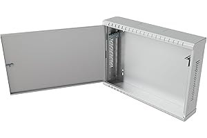 Stalflex Baie Informatique CCTV DVR 19 Pouces 3U 180mm - Fabriqué en Acier - Armoire Réseau pour la télévision en Circuit fermé et DVR - Racks pour Ordinateur et Serveur