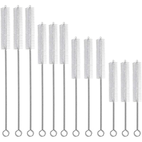 Lot De 2 Goupillons Pour Pailles + Brosse Bouteille + Boîte Rangement - Nettoyage Réutilisable, Silicone Alimentaire, 250 Mm