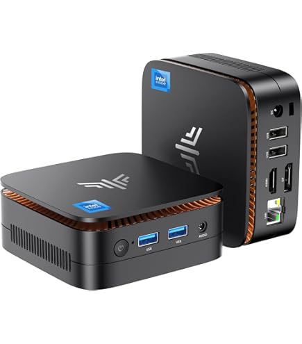 NiPoGi Mini PC, 16 GB DDR4 512 GB ROM, AK1PLUS Mini komputer 11a
