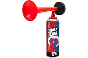 Magazzini GM Tromba Team, Tromba da Stadio con i Colori della Squadra del Cuore, Avvisatore Acustico per Eventi Sportivi e Nautica, 300ml