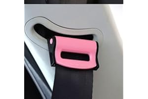 KEQKEV Purple Car Seatbelt Adjuster Vehicle Seat Belt Clip Shoulder Neck Strap Positioner (2 Pack）