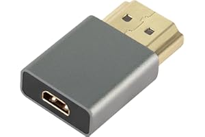 QIANRENON Konwerter Micro HDMI na HDMI Adapter Pozłacana wtyczka HDMI na gniazdo Micro HDMI Extender Adapter 4K 3D @ 60 Hz