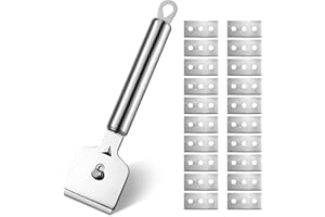 Divono 2 raschietti per piano cottura in vetroceramica, di alta qualità, per piani cottura a induzione e vetroceramica, raschietto per piano cottura in vetroceramica, per la rimozione di macchie di