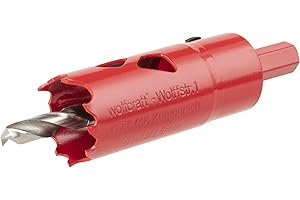 wolfcraft Sega a tazza BIM I 5464000 I Per materiali per costruzioni a secco, legno, plastica e metalli, profondità di taglio 40 mm