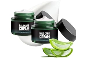 SNOCKOO 2 Stück Glatzencreme, Kopfhaut Pflege,Moisturizing and Repairing Skinhead Care,Natürlicher Anti-Shine-Effekt,Gegen Hautirritationen und Rasurbrand,Premium-Pflege für Glatzenträger,Haarpflegecreme 50g