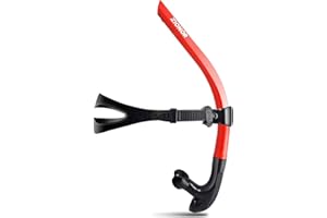 ZIONOR T1 Tubo de Snorkel Delantero para natación Nadador Entrenamiento Buceo Snorkel cómoda Boquilla de Purga unidireccional para Piscina Agua Abierta