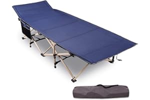 campMax Lit de camp - Encastrement, charge statique maximale : 226 kg - Taille XXL - Pliable - 190 x 71 x 38 cm - Pour le camping, les voyages, l'extérieur