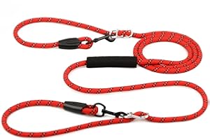 EYELEAF Hundeleine 3m Umhängeleine und Doppelleine, leicht für kleine bis große Hunde
