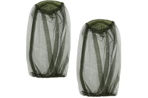 AYVRUOP mosquitera cabeza,2 piezas sombrero de mosquitera Cubierta Protección de Malla para Cara Cuello contra Insectos para la Cara para Exteriores Senderismo Pesca Camping Escalada y Caminar