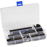 QLOUNI 120pcs Single Row Stackable Female Pin Header Strip, PCB Female Pin Connector Pin Header Socket for Arduino Stackable 