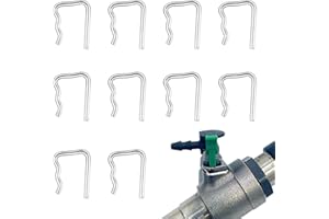 KIKI FANCY Common Rail Injector Leak Off Retaining Clips, 10pcs Fuel Leak Off Pipe Clips Injector Leak Seal Clamp for Ford Peugeot Citroen Renault VW Volkswagen Jaguar Car Fuel Pipe Kit