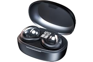 XMENHA Open Ear Kopfhörer kabellos Bluetooth Mini Luftleitung Knochenschall Sportkopfhörer mit Mic Noise Cancelling Ohrhörer Wasserdicht Wireless Kopfhörer mit Ohrbügel beim Joggen Laufen Radfahren Gym