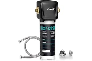 Frizzlife Filtro de agua para debajo del fregadero FK99 NSF/ANSI 53&42, elimina el 99,99% de cloro, plomo, mal sabor y olor, 0,5 micras