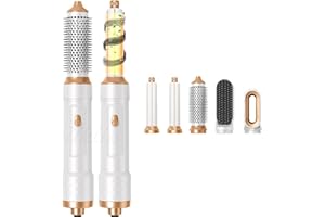 YEEZOIDON Hot Air Brush, 1000w Air Styler Set, Hair Dryer Brush with Auto-Wrap Curlers, Paddle Brush, One-Step Hair Dryer and Volumizer, 5 in 1 Blow Dryer for Women Men Home Salon Gift