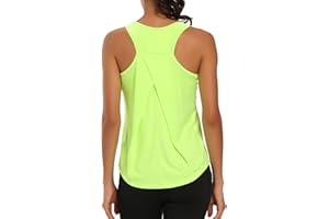 Dawnrole Gym Tops para Mujer Camisetas sin Mangas Yoga Fitness Camisetas Racerback Sports Top Mujer