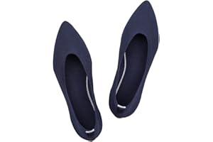 Frank Mully Frauen Spitze Zehe Ballett flach Strickkleid Schuhe Low Wedge Flache Schuhe Komfort Slip On Flats Schuhe für Frau Klassische Schuhe