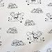 Produktbild Stoff Baumwolle Jersey weiß Einhorn schwarz Märchen Trend Mode 2017 Kleiderstoff