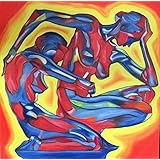 Unikat Exklusive-ART Malerei abstrakt Bild handmade öl original painting acryl modern XXL Titel: connected (100 cm x 100 cm)