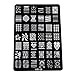 XLORDX Large Nail Art Polish Plate Metal Manicure Stamping Lace Floral Christmas Punk Printing Image Template DIY Decoration WB08