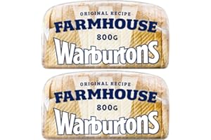 KOALAKOI Loaf Thick Farmhouse Sliced White Bread Warburton 2x800g (2x800g)