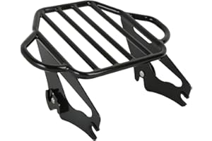 XMT-MOTO Porte-bagages amovible pour deux personnes, compatible avec Harley Touring, Road King, Street Glide, Electra Glide, Ultra Classic, Road Glide à partir de 2009