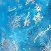 Produktbild 80Store Himmelblaues Gewebe mit silbernem Threaded Sheer Organza Silver Schneeflocken Garn Shimmering Ice Pattern 1 Yard für Elsa Cosplay Kostüme (Blau)