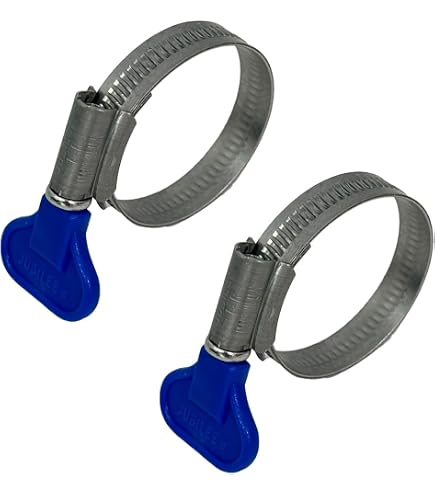 Jubilee Clips Schlauchschellen-Set 16-teilig – Edelstahl, Verstellbar 10–44 Mm, Mit Griff, Für Garten & Sanitär