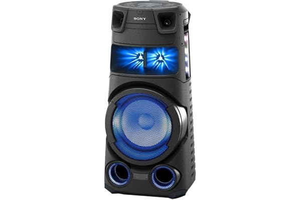 Sony MHC-V73D | Système Audio Portable High Power Bluetooth, Son et Effets Lumineux omnidirectionnels, idéal pour la fête, Black
