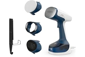 Calor Access Steam Easy Défroisseur vapeur, 1400 W, Débit vapeur 25 g/min, Temps de chauffe 15 secondes, Brosses microfibre anti-poussière, tissus épais, tissus délicats, Crochet porte, Bleu DT7170C0