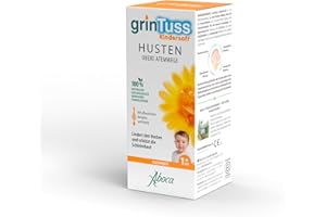 ABOCA GrinTuss Hustensaft für Kinder 128g - Lindert den Husten der oberen Atemwege und schützt die Schleimhaut