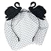 Produktbild Aiklin Damen Halloween Haarreif Vintage Haarband Schwarz Schwan