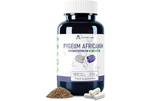 Alzuro Labs Pygeum Africanum | Equivalente a 5.000mg (250mg Estratto 20:1) | 180 Capsule Vegane | 13% Fitosteroli | Supporto Prostata & Salute Urinaria | Testato da Laboratori Indipendenti | GMP