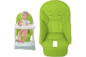 OPTIMISM Funda para Trona, Funda de Silla de Comedor para bebé, Funda de cojín de Silla Alta, Funda para Silla Comedor Bebé Cuero PU Compatible con Las Principales Marcas para Mercado Peg Perego Siesta Zero3