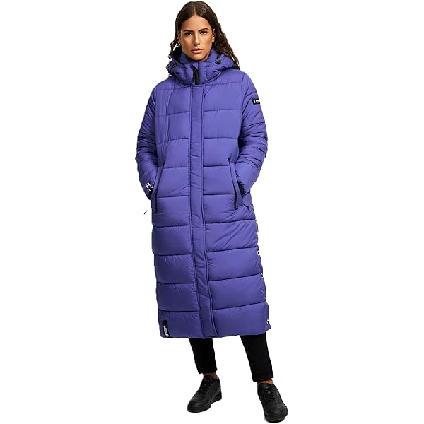 Navahoo Gewatteerde winterjas voor dames, gewatteerde winterjas, lang, warm, capuchon, B988, 3XL Navahoo Gewatteerde winterjas voor dames, gewatteerde winterjas, lang, warm, capuchon, B988, 3XL