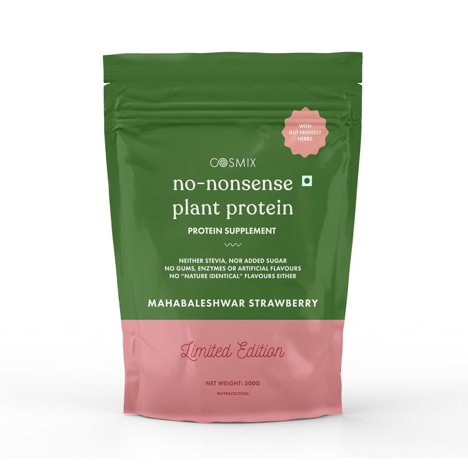 Cosmix No Nonsense Plant Protein | Organic Pea & Rice Isolate | Vegan | 23g Protein/Serving | Easy To Digest | All Essential