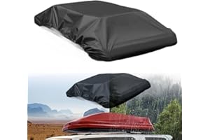 GLFLOW Roof Box Cover, Car Rack Cover, Silver-Coated 210D Waterproof, Dustproof, 4 Sizes(170 * 145cm)
