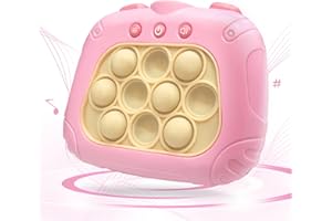 Yefun Quick Push Bubbles Jouet Popite pour Enfant, Push and Pop Bubble it Électronique, Portable Sensory Fidget Toy, Jouet Anti-Stress Cadeau pour Enfants et Adolescents Ecole, Trajet Voiture(Rose)