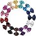 15pcs 8 CM Boutique Bling Sparkly Sequins Hair Bows Nylon Mesh Ribbon Headbands for Party Girls Kids Children Alligator Hair Clips