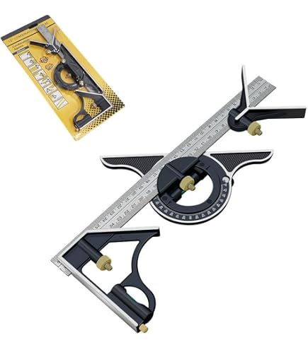 AB Tools 24" / 600mm Multi-Angle Ruler With Spirit Level – Protractor & Level Combo