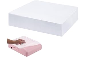 GREVOSEA Nagel-Staubsammler-Filter 200 Stück Dust Collector Filter Papier Nagel Staub Sammler Filter Nagelpapier Blätter Austauschbarer Filterpapier Universell/Schneidbar Papierblätter für Nagelstudio-Weiß